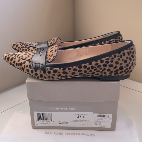 Club Monaco leopard SOPHIE loafer - Picture 4 of 13